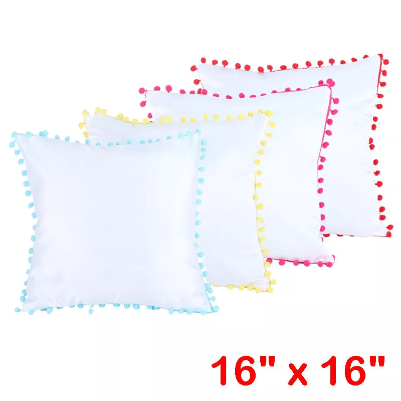 10Pcs Sublimation Blank Pillow Case for DIY Printing Home Sofa Car Decor Gifts