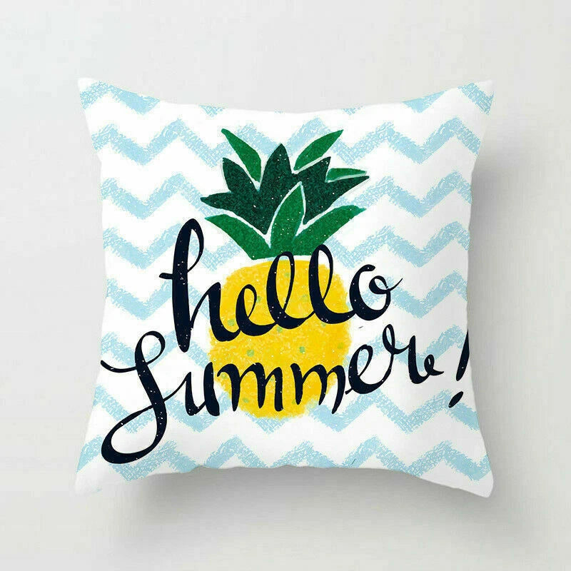 Polyester Geometric Sweet Pillow Case Sofa Waist Home Cover Cushion Decor 18"