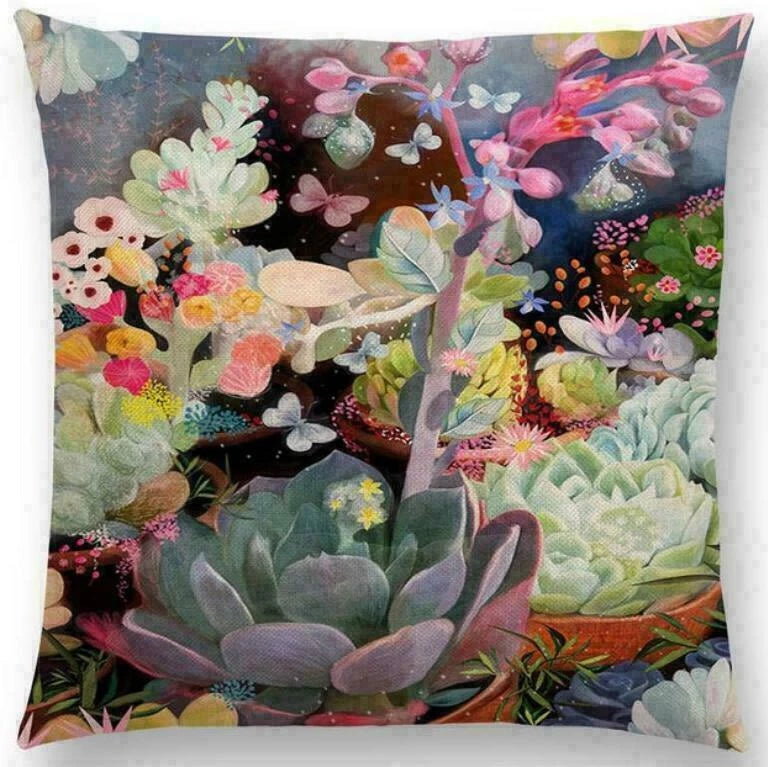 Cover Sofa Floral Case Cushion Pattern / Decor 18" pillow