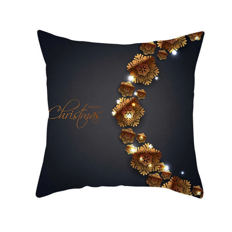 Christmas Deer Sofa Home Cover Pillow Case Throw Polyester Cushion Decor