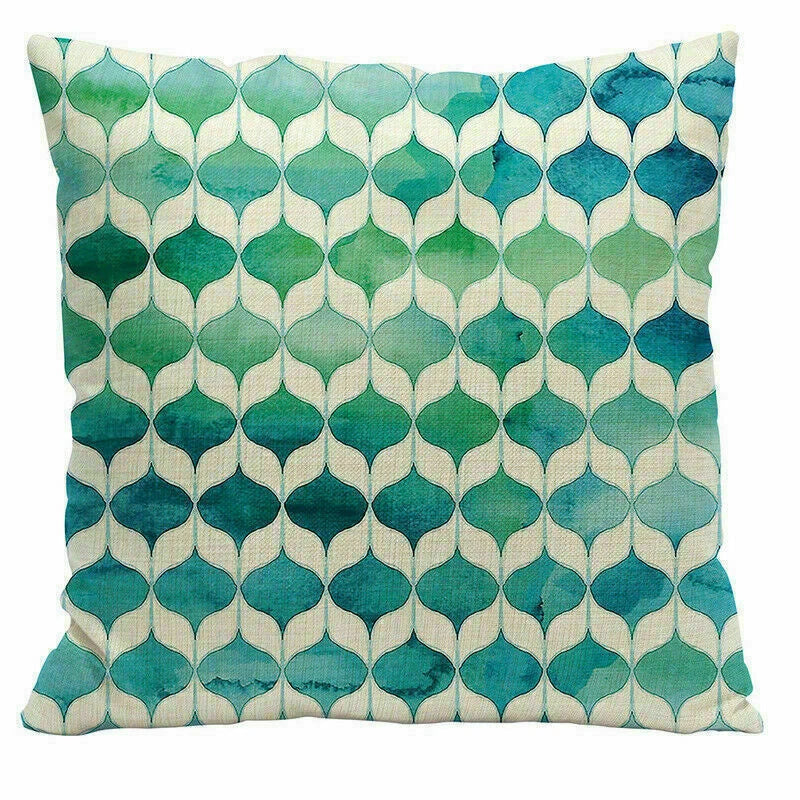 Decor Cushion Office Cover Case Sofa Geometry 18" Home Color