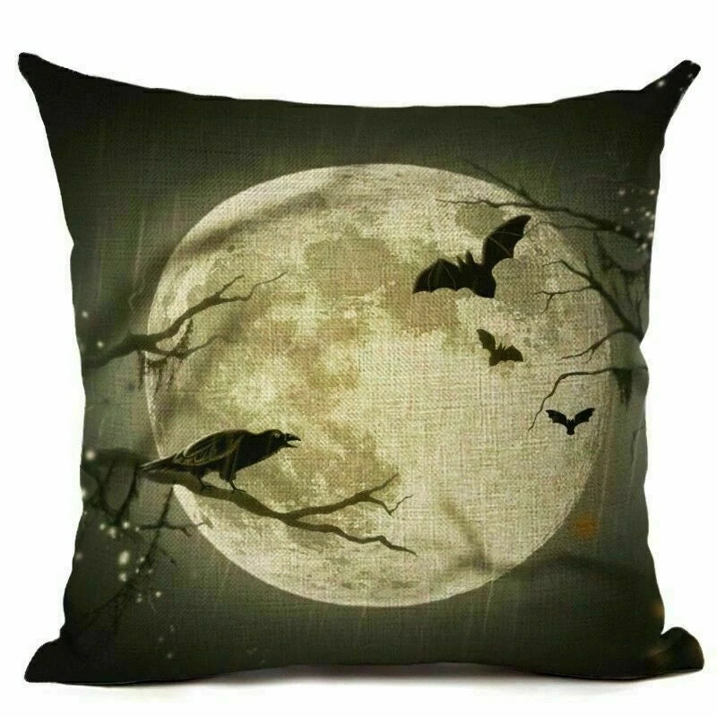 Decor Cushion Hallween Sofa Cover Cover Pumpkin 18"*18" Pillow Pillow Home Case