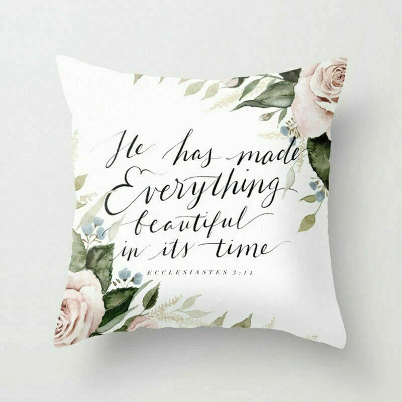 Rustic Flower 18inch Pillow Case Sofa Bed Cushion Cover Home Decor