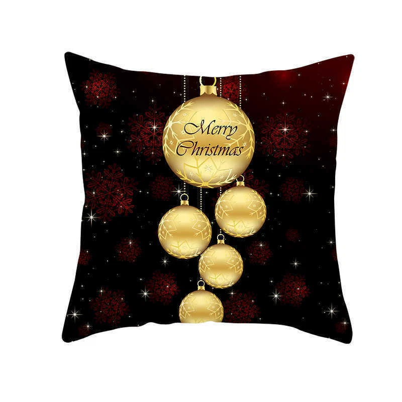 Christmas Deer Sofa Home Cover Pillow Case Throw Polyester Cushion Decor