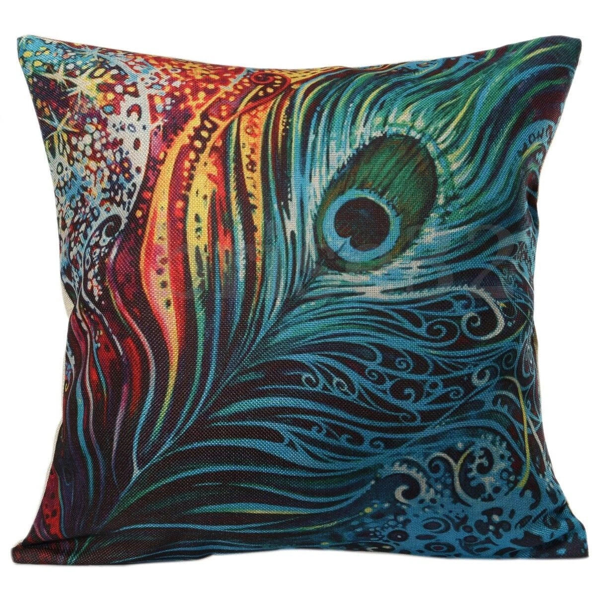 Leaves Feather   Cushion Cover Throw Pillow Case Home Sofa Car Decor
