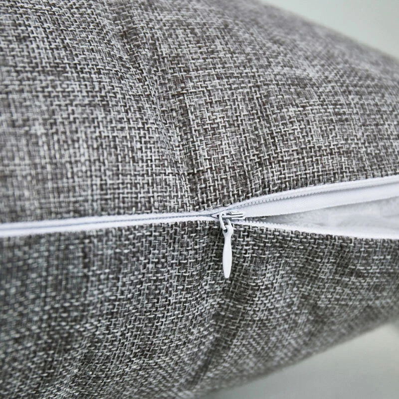 New 16*16" Plain Linen Cushion Cover Pillow Cases Home Sofa Decor Multicolor