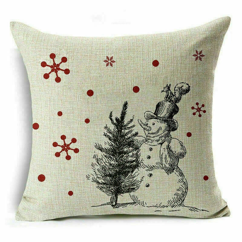 Decor Cushion 18" Pillow Cover Sofa Christmas Throw Style Home