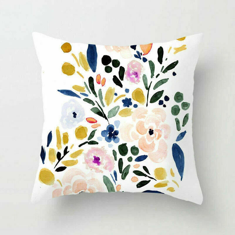 Rustic Flower 18inch Pillow Case Sofa Bed Cushion Cover Home Decor