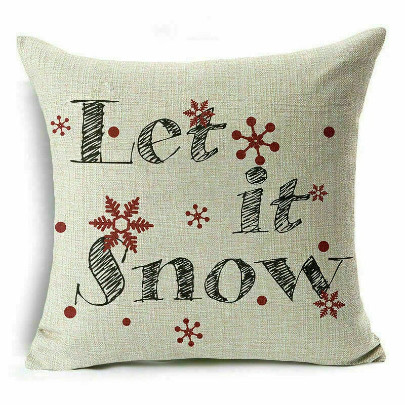 Decor Cushion 18" Pillow Cover Sofa Christmas Throw Style Home