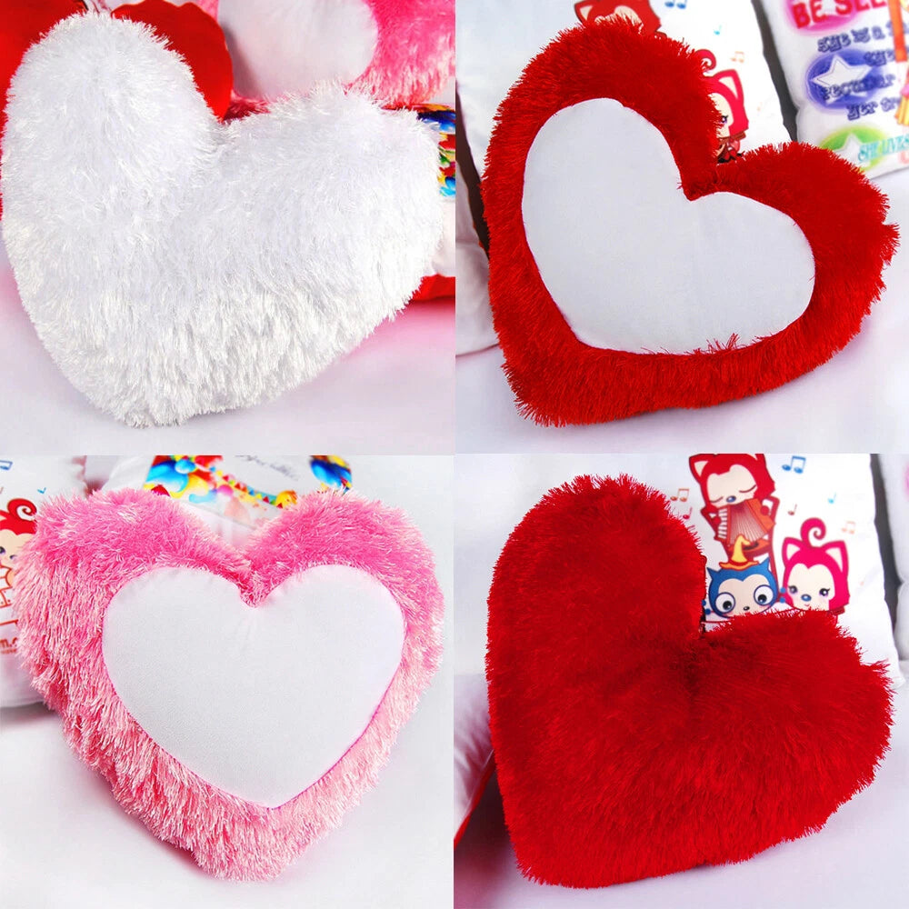 20Pcs Sublimation Fluffy Plush Blank Pillowcase Home Sofa Waist Cushion Cover