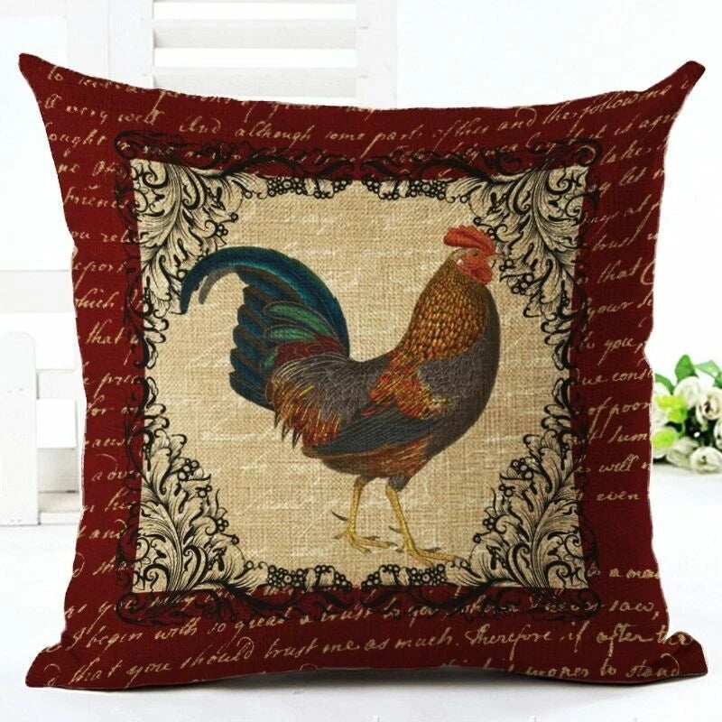 Memory Peacock & Flowers Home Decor Pillow Case Sofa Cushion Cover