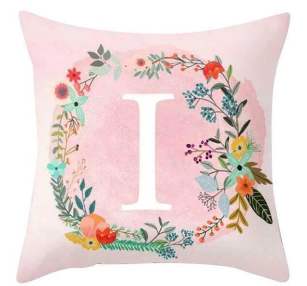 18inch Pink Letters Pillow Case Throw Sofa Home Decor Cushion Cover