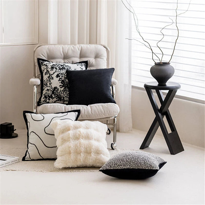 18x18in Luxury Throw Pillow Covers Case Garden Bed Sofa Cushion Indoor Covers