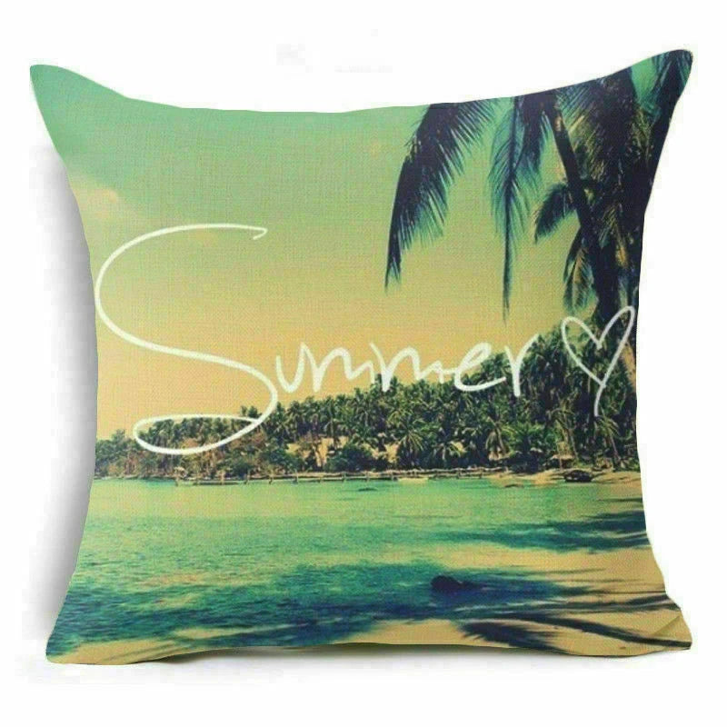 18'' Forest Plant pillow case sofa waist Home cover cushion Decor