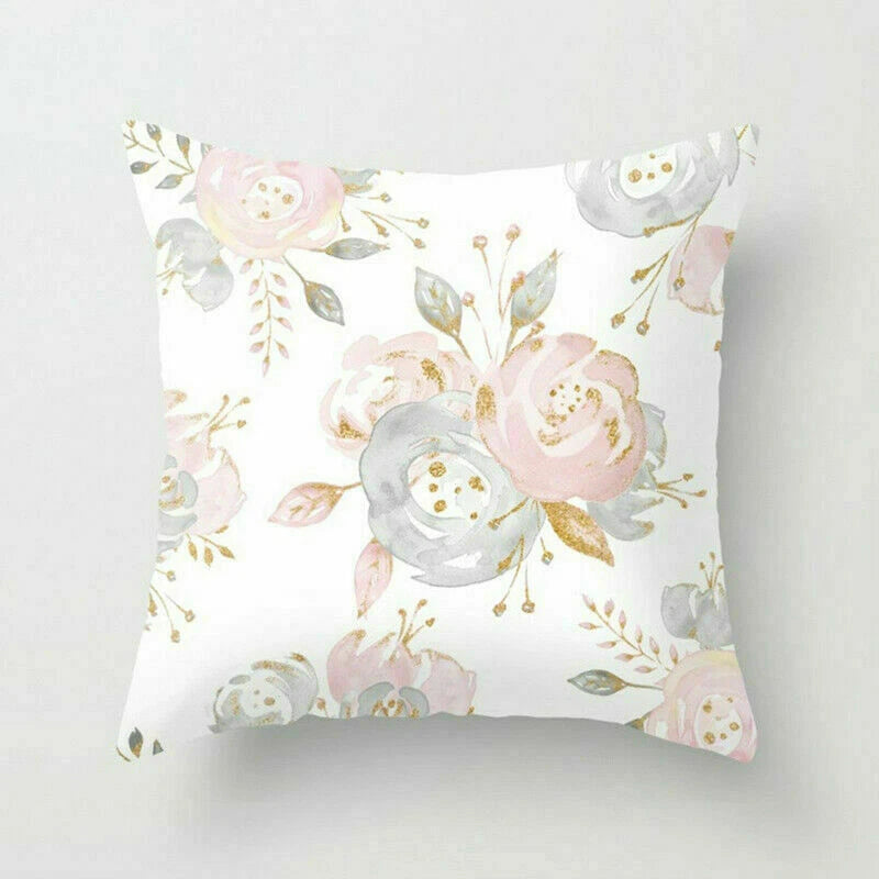 Rustic Flower 18inch Pillow Case Sofa Bed Cushion Cover Home Decor