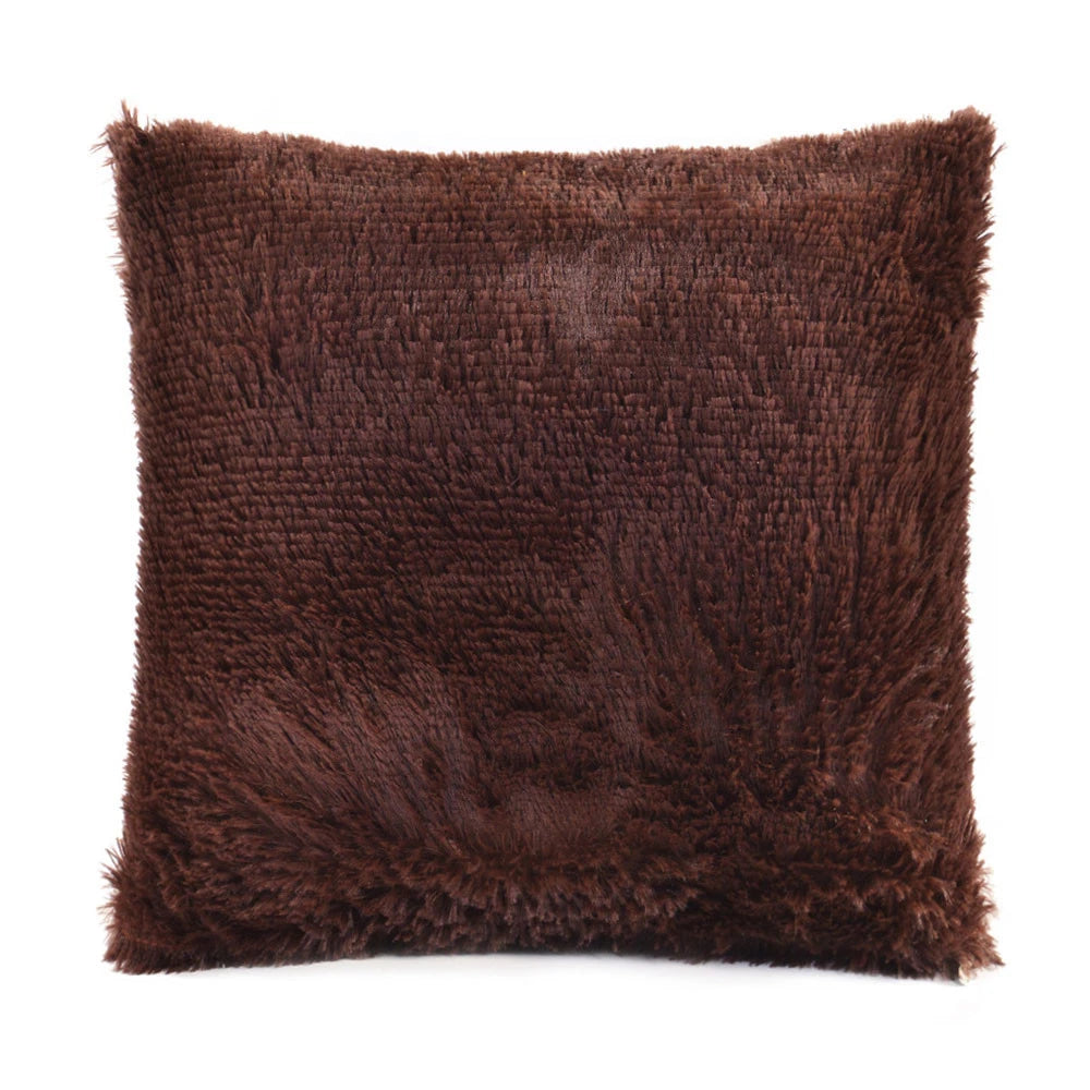Cushion Cover Solid Color Soft Pillowcase Office Home Bed Sofa Car Décor New