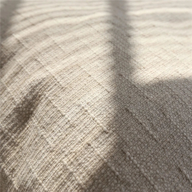 24x24 in Vintage Linen Cotton Blend Throw Pillow Covers Sofa Bed Cushion Covers