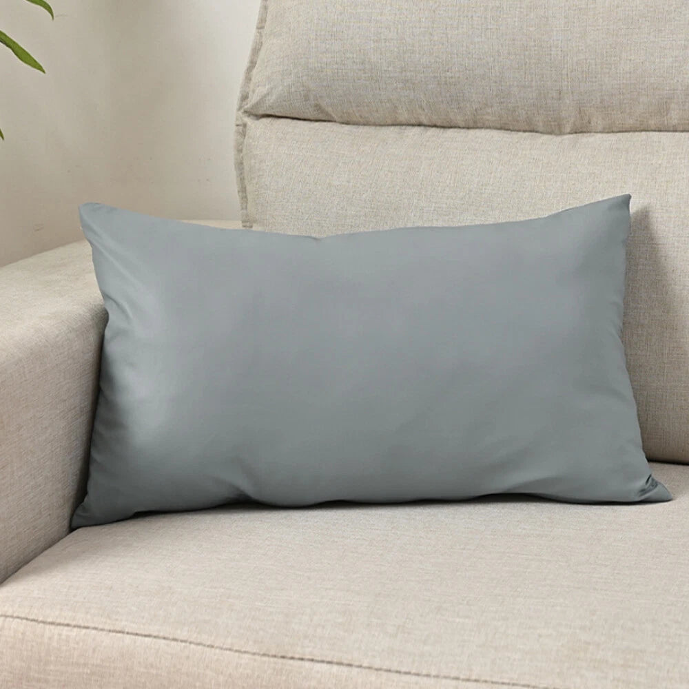 2025 Faux PU Leather Cushion Cover Throw Pillow Case Sofa Bed Home Decor