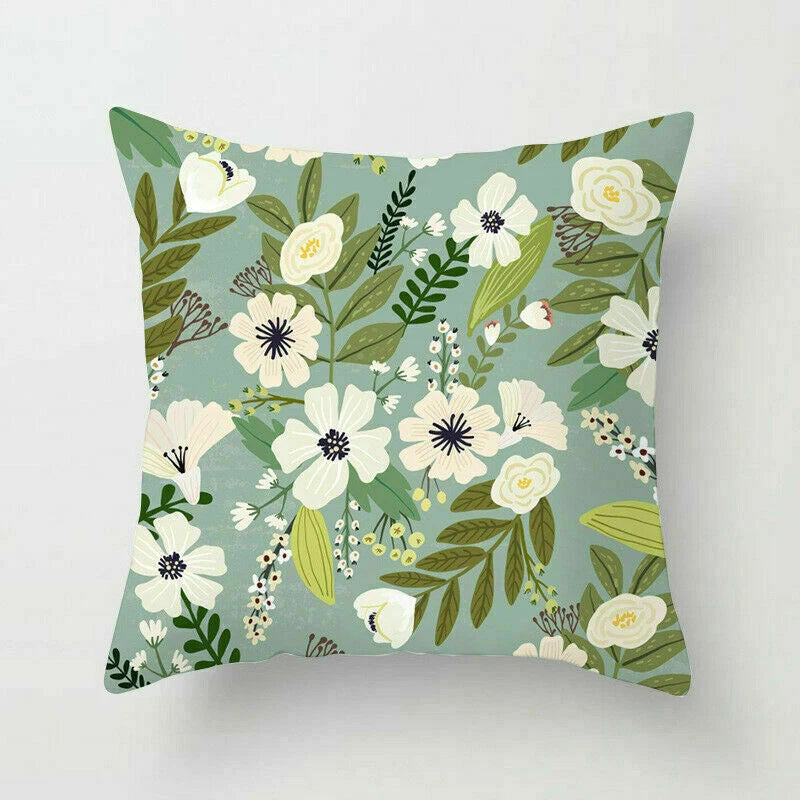 Rustic Flower 18inch Pillow Case Sofa Bed Cushion Cover Home Decor
