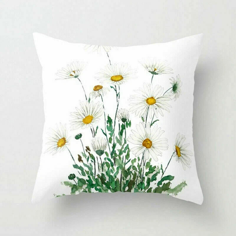 Rustic Flower 18inch Pillow Case Sofa Bed Cushion Cover Home Decor