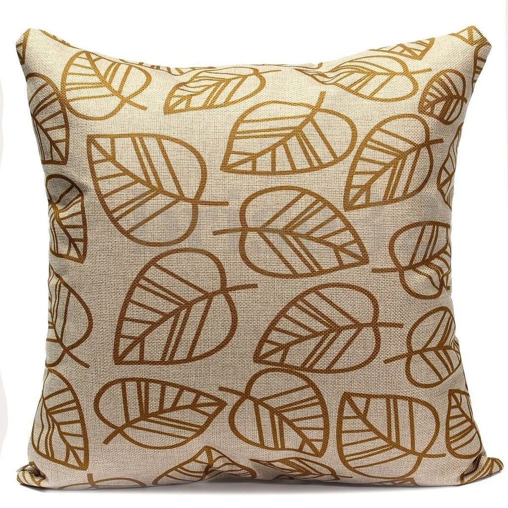 Leaves Feather   Cushion Cover Throw Pillow Case Home Sofa Car Decor
