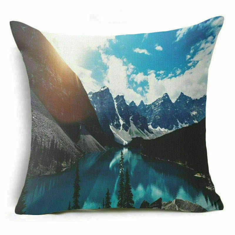 18'' Forest Plant pillow case sofa waist Home cover cushion Decor