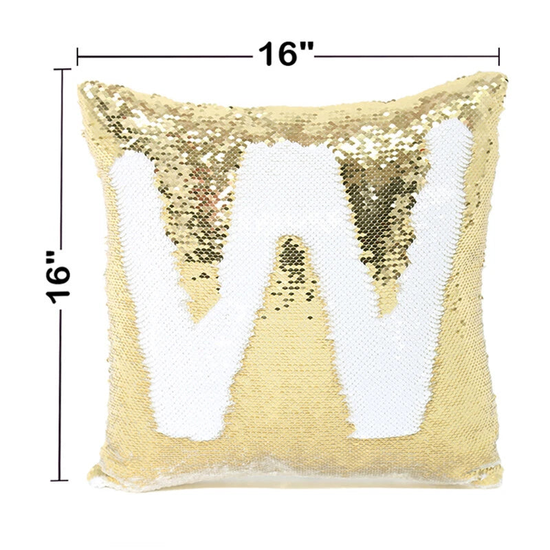 10Pcs Blank Reversible Sequin Pillowcase Home Sofa Car Decor for Sublimation New