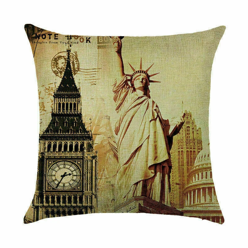 waist case building pillow Home cushion car Print cover cover DecorFamous sofa