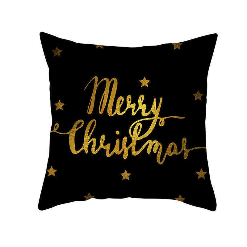 Christmas Deer Sofa Home Cover Pillow Case Throw Polyester Cushion Decor