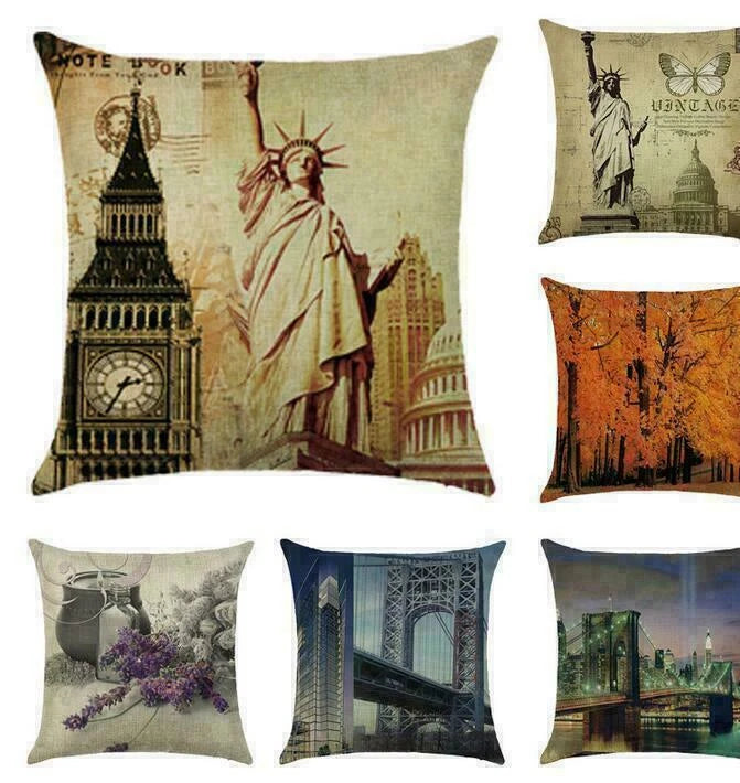 waist case building pillow Home cushion car Print cover cover DecorFamous sofa