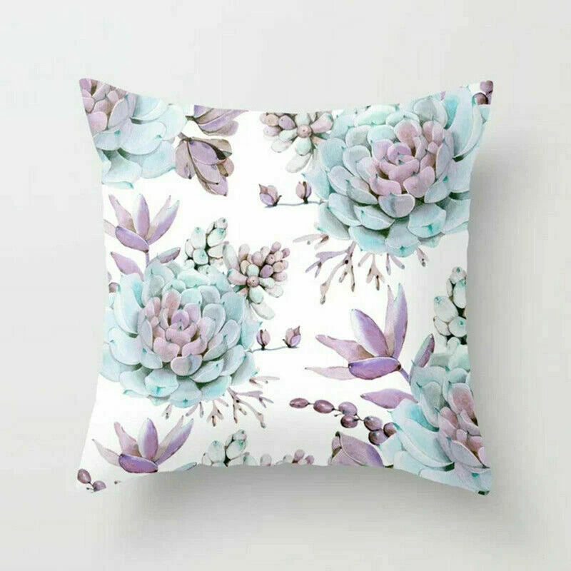 Rustic Flower 18inch Pillow Case Sofa Bed Cushion Cover Home Decor