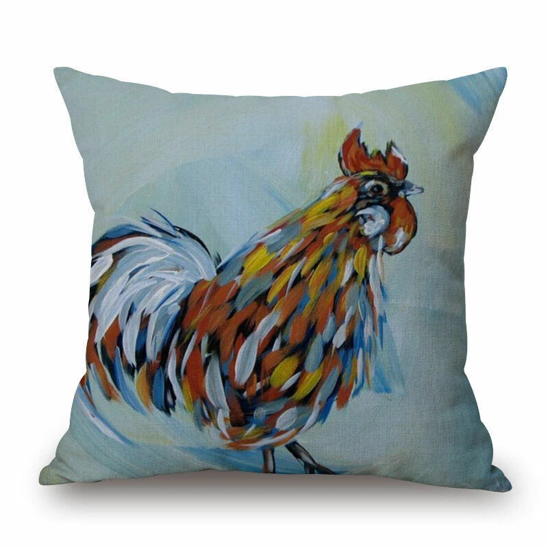 Memory Peacock & Flowers Home Decor Pillow Case Sofa Cushion Cover