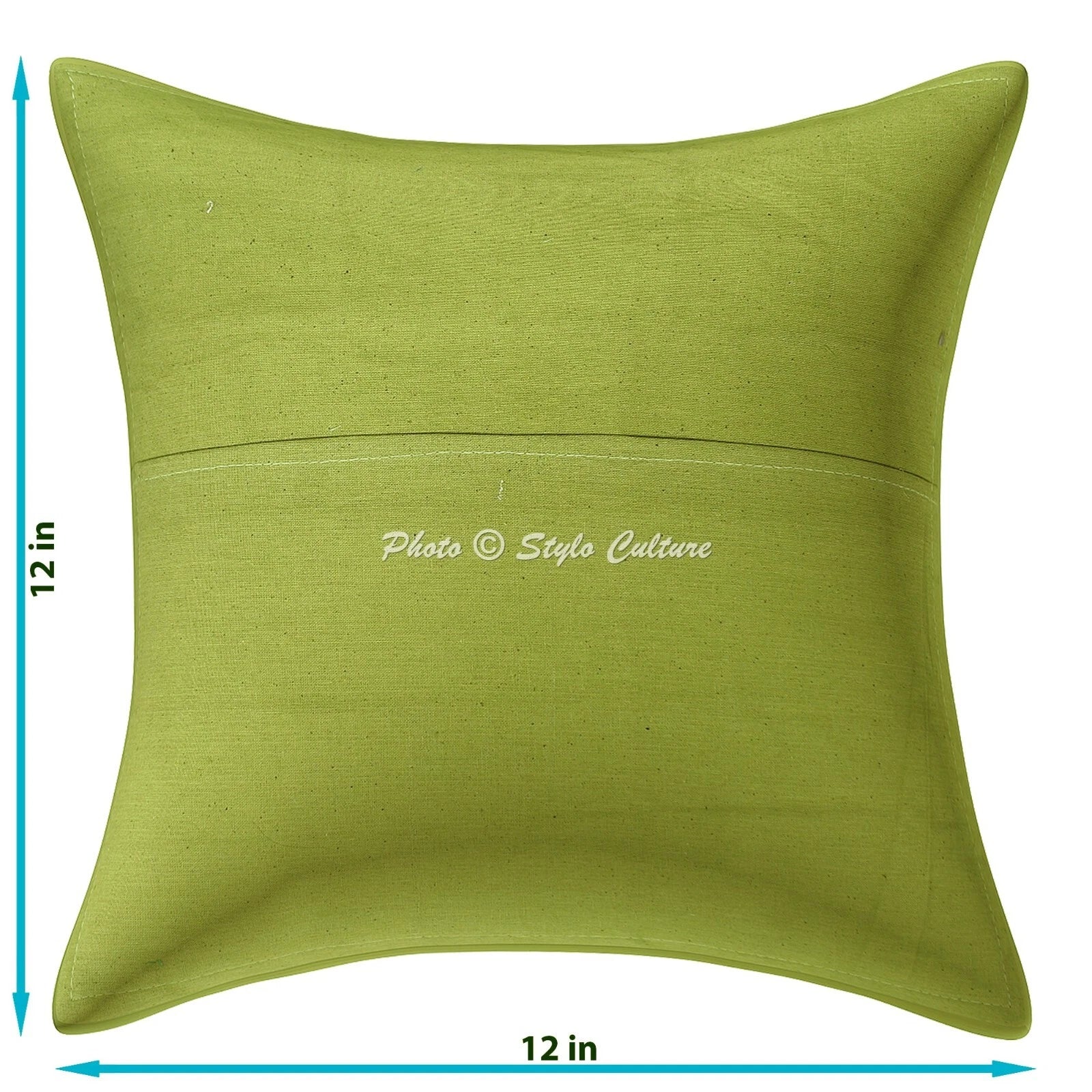 Cushion Cover Patchwork Traditional Yoga Home Decor Pillow Cover Case 12 x 12 in
