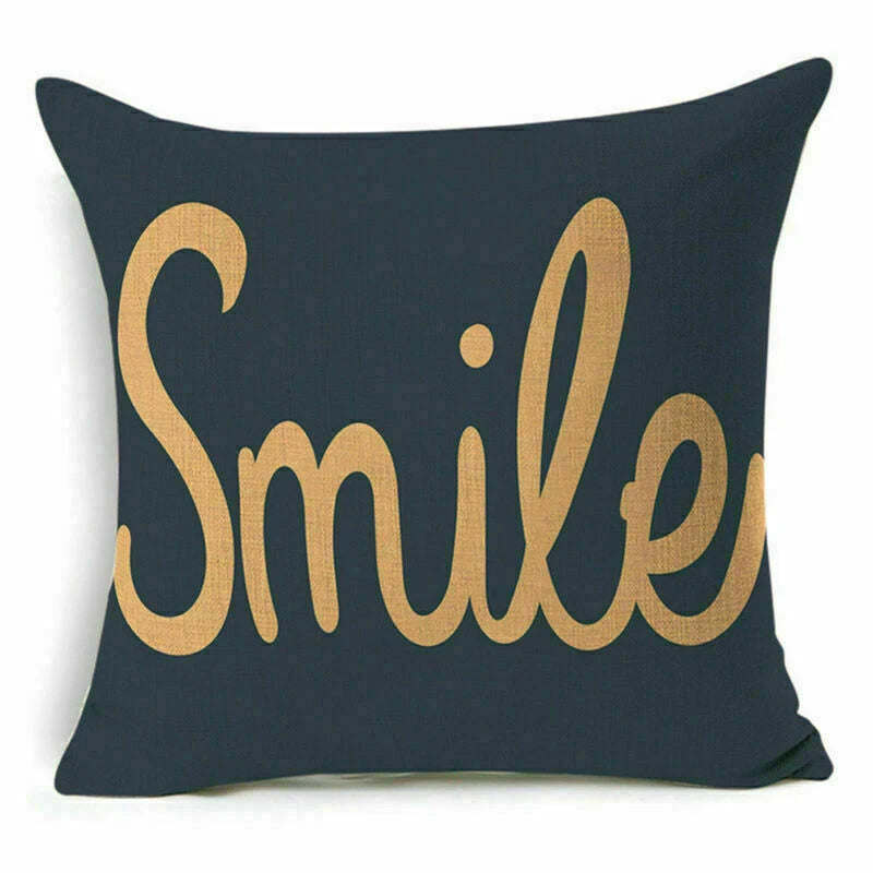 Cover Home Future Decor Waist Pillow Letter Case Cushion Sofa