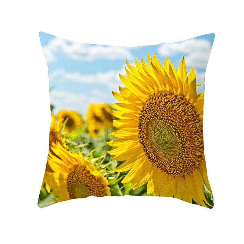 18''X18'' LOVE FLOWER ROSE POLYESTER CUSHION COVER PILLOW CASE HOME SOFA DECOR