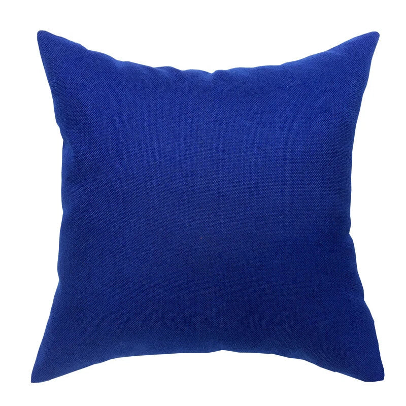 New 16*16" Plain Linen Cushion Cover Pillow Cases Home Sofa Decor Multicolor
