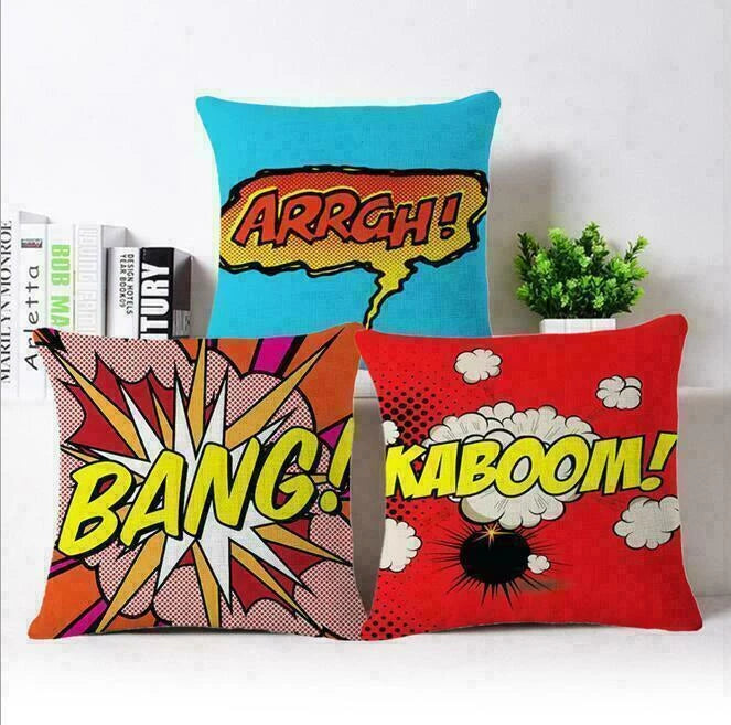 Letter Bang Cushion Home Pillow Decor Cover Fashion Sofa Case