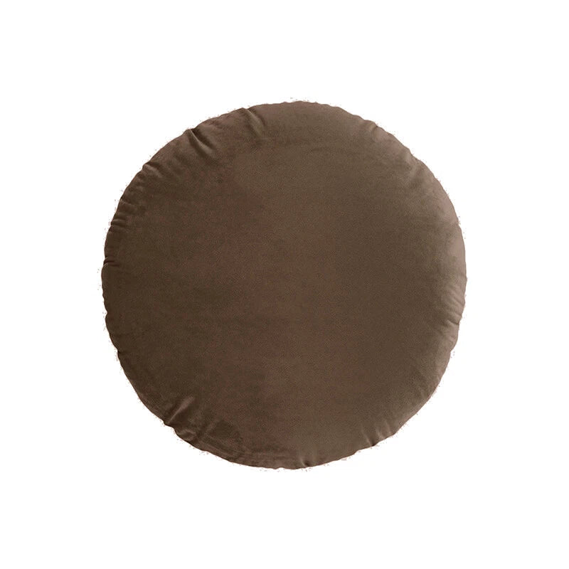 45cm Solid Color Round Cushion Cover Soft Velvet Pillowcase Home Sofa Bed Decor