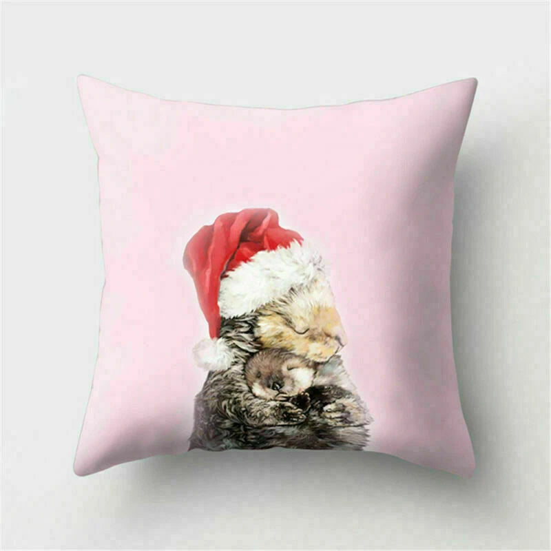 Decor Cushion Pink Throw Cover Case Cute Sofa Cover Animal Home Pillow