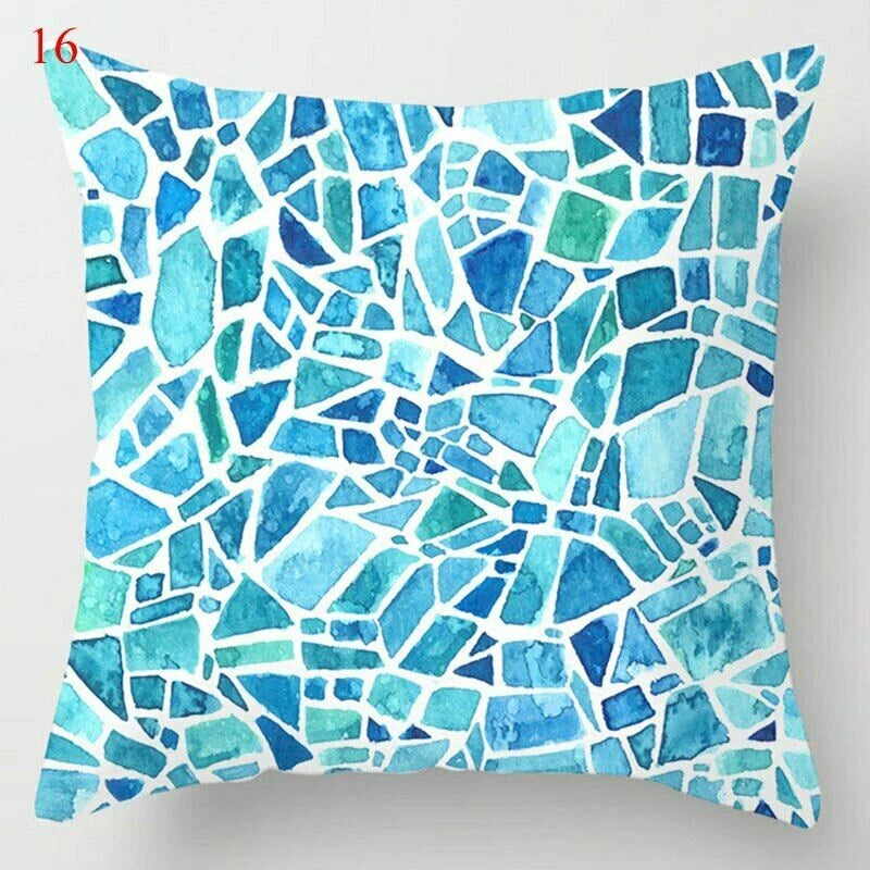 Super Soft Geometric Print Pillow Cases Art Cushion Covers for Sofa Pillowcases