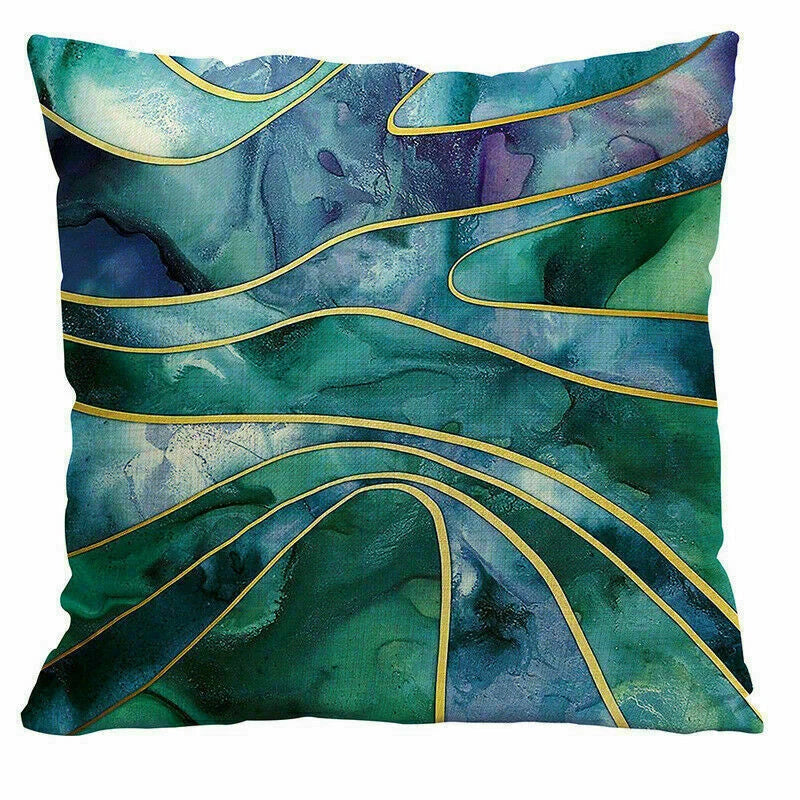Decor Cushion Office Cover Case Sofa Geometry 18" Home Color
