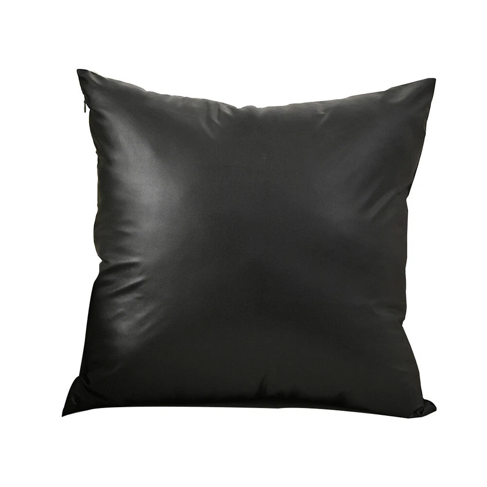NEW Retro Faux PU Leather Cushion Cover Throw Pillow Case Sofa Bed Home Decor