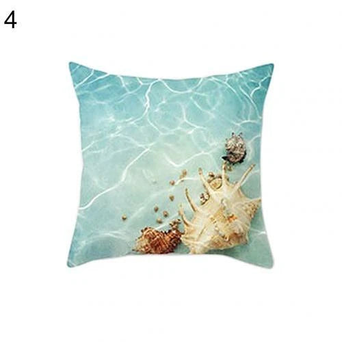 Sea Beach Star Fish Seashell Throw Pillow Case Cushion Cover Sofa Bed Car Decor