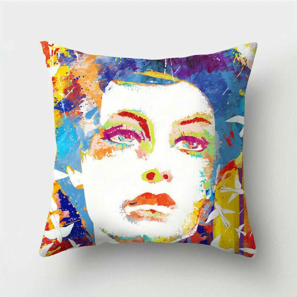 18'' Polyester Abstraction Sofa Pillow Case Cover Throw Waist Cushion Cover