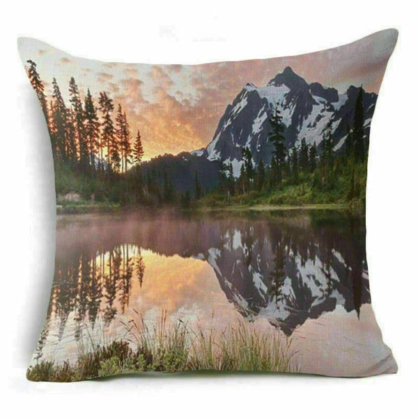 18'' Forest Plant pillow case sofa waist Home cover cushion Decor