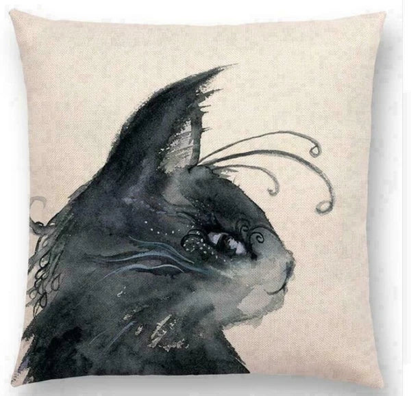 Throw Cushion Decor pillow Linen Case Sofa Fox Cotton Pattern