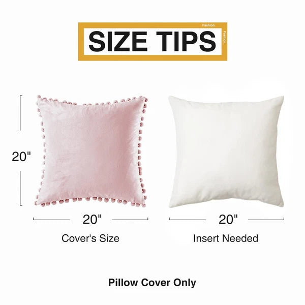Top Finel Blush Pink Decorative Throw Pillow Covers for Couch Bed 20x20 Soft ...