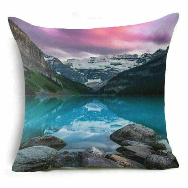 18'' Forest Plant pillow case sofa waist Home cover cushion Decor
