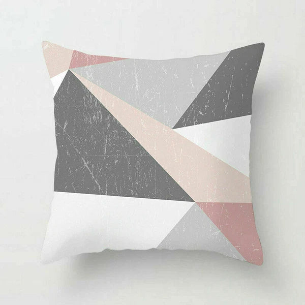 Polyester Geometric Sweet Pillow Case Sofa Waist Home Cover Cushion Decor 18"