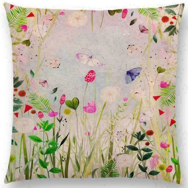 Cover Sofa Floral Case Cushion Pattern / Decor 18" pillow